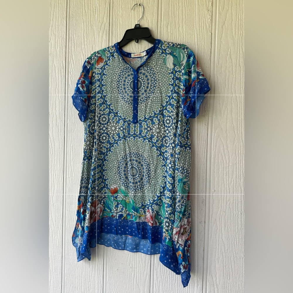 Johnny Was Rayon Short Sleeve Tunic - Picture 9 of 9